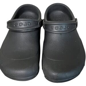 Crocs Bistro Clogs Black‎ Work Shoes Slip Resistant Restaurant Kitchen Women's